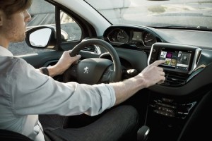 L'écran tactile de la Peugeot 208