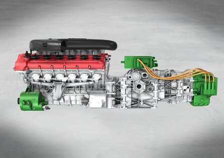 L'architecture à moteur hybride central de la future Ferrari Enzo