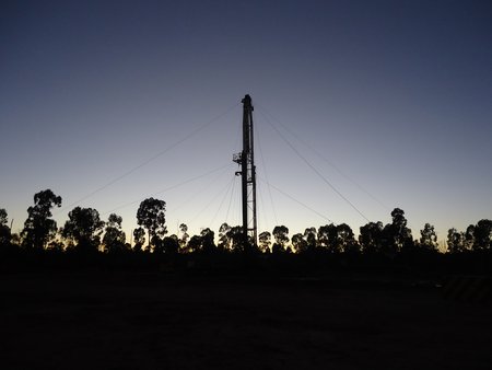 Un site d'exploitation de gaz de schiste en Australie (photo CC Flickr/lockthegate)