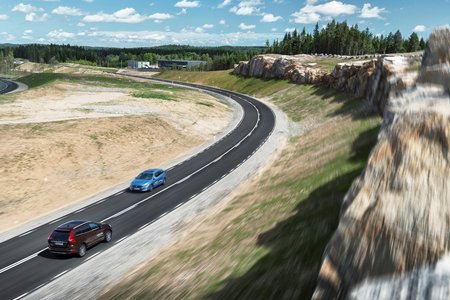 Volvo AstaZero : circuit routier